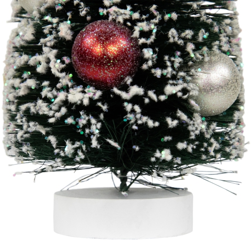 9" Green Frosted Sisal Pine Artificial Christmas Tabletop Tree