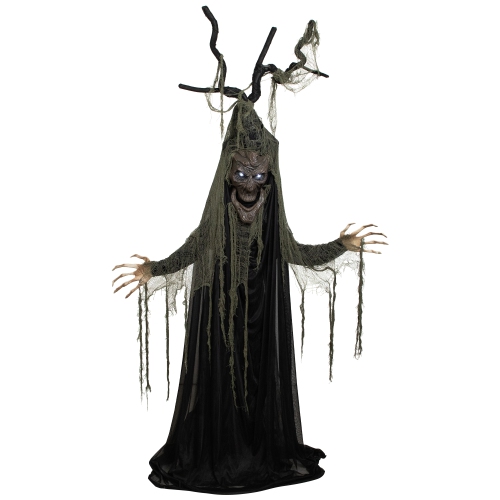 LED Lighted and Animated Tree Man Halloween Decoration - 7'