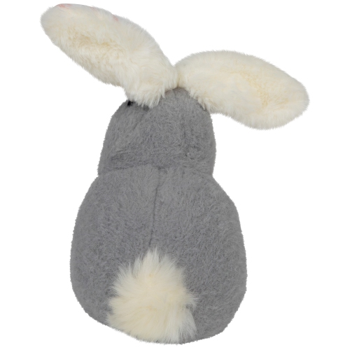 Plush Easter Bunny Rabbit with Striped Ears Spring Figure - 8"
