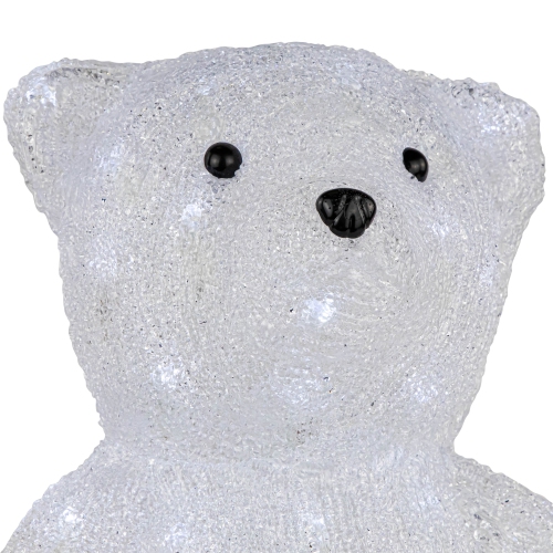 16.5" Lighted Commercial Grade Acrylic Polar Bear Christmas Display Decoration