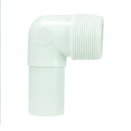 4.25" White Hydro Tools Swimming Pool or Spa Straight Slip Elbow Fitting