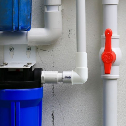 4.25" White Hydro Tools Swimming Pool or Spa Straight Slip Elbow Fitting