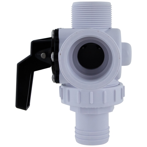 HydroTools Swimming Pool and Spa Standard Right Outlet 3-Way Ball Valve - 6.25"