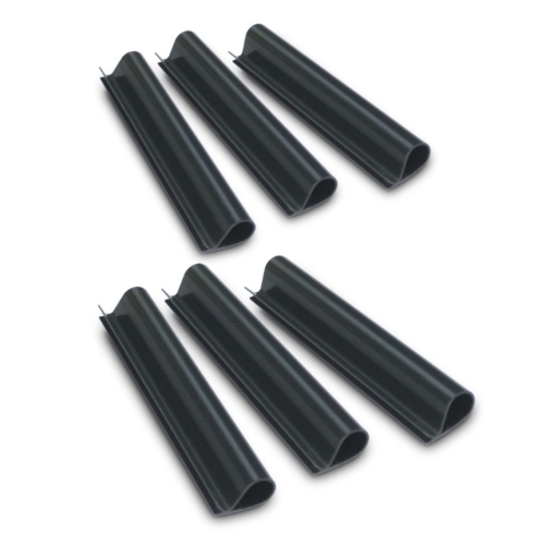 Set of 6 Black HydroTools Above Ground Swimming Pool Winter Cover Clips - 6 -Inches