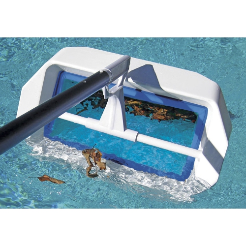 20" Blue and White Swivel Skim Elite Swimming Pool Bi-Directional Skimmer