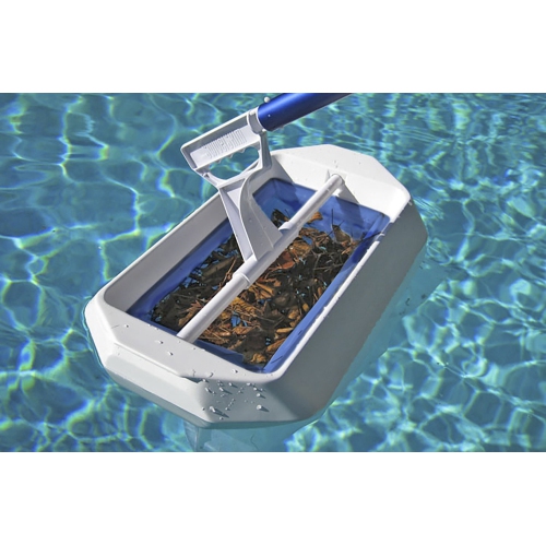 20" Blue and White Swivel Skim Elite Swimming Pool Bi-Directional Skimmer