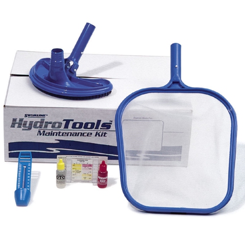HydroTools Basic Swimming Pool Cleaning 4-Piece Maintenance Kit