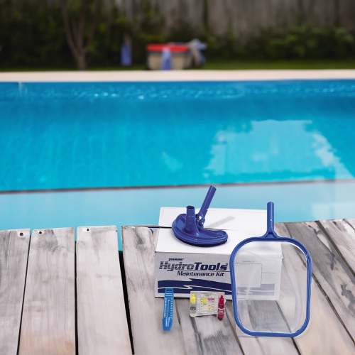 HydroTools Basic Swimming Pool Cleaning 4-Piece Maintenance Kit