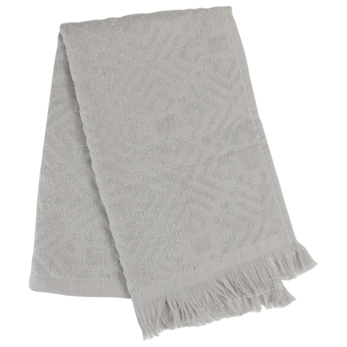 AVON  Set Of 2 Fringed Hand Towel Kitchen Decor - 22" In Gray