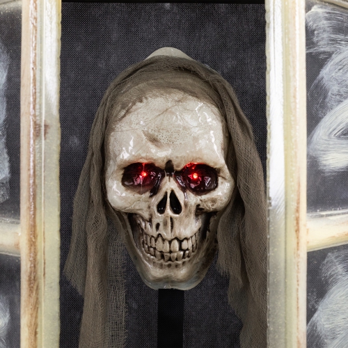 29" Lighted and Animated Opening Window Halloween Decoration