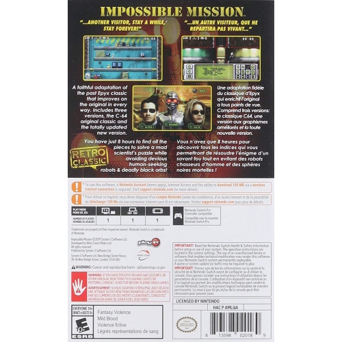 Impossible Mission - Nintendo Switch