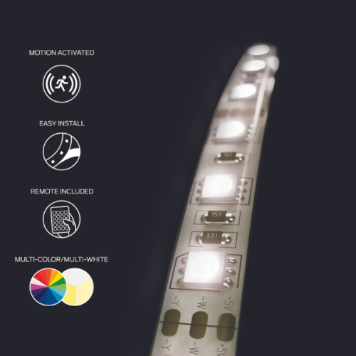 Alimenté par pile MLB7-1081-RGB Motion Reative RGB+W de Monster