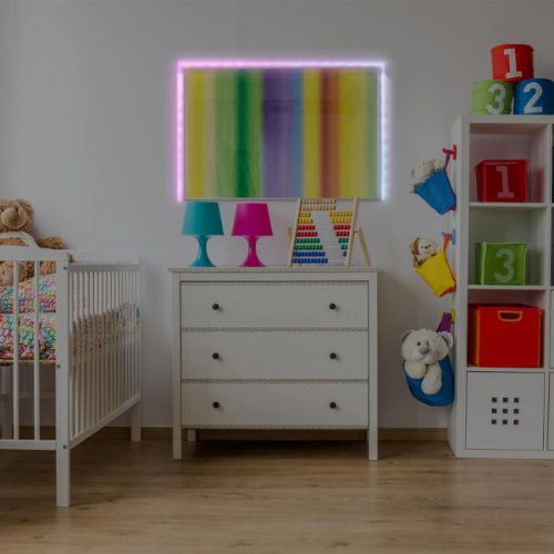 Monster – bande lumineuse à DEL pour l’intérieur MLB7-1027-BLK, 6,5 pi, alimentation USB