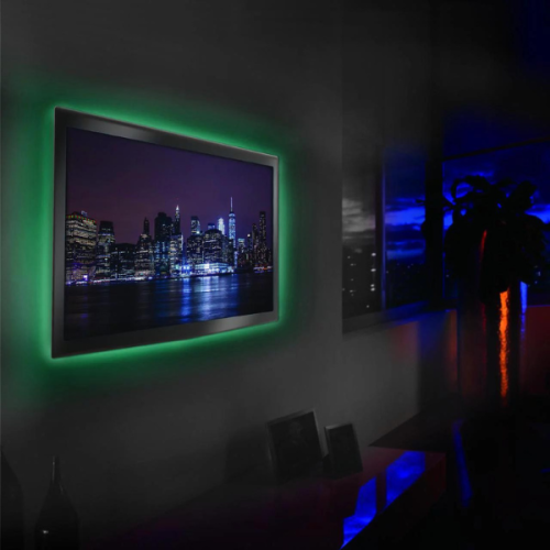 Monster – bande lumineuse à DEL pour l’intérieur MLB7-1027-BLK, 6,5 pi, alimentation USB