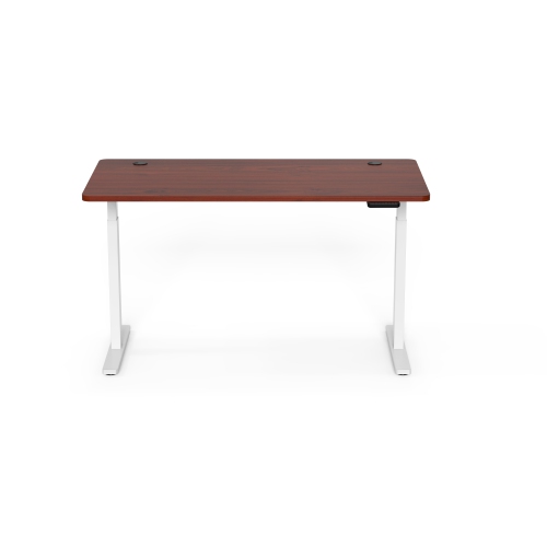Ergoloop Walnut - White Dual motor electric Sit - Stand desk 59" x 29.5" top with memory adjustments, timer and anti-collision system built on top