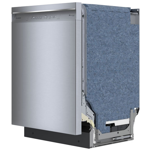 Bosch 24" 46dB Built-In Dishwasher with Stainless Steel Tub & Third Rack (SHE53CE5N) - Stainless Steel
