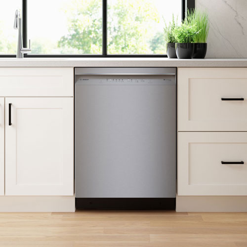 Bosch 24" 46dB Built-In Dishwasher with Stainless Steel Tub & Third Rack - Stainless Steel
