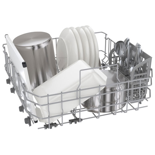 Bosch 24" 46dB Built-In Dishwasher with Stainless Steel Tub & Third Rack - Stainless Steel