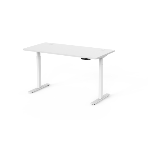 Ergoloop Snow - White Dual motor electric Sit - Stand desk 59" x 29.5" top with memory adjustments, timer and anti-collision system built on top