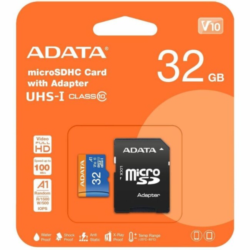 Adata 32GB Premier microSDHC Card AUSDH32GUICL10A1-RA1