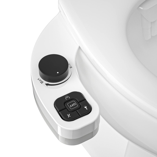 Bidet Attachment for Toilet, Dual Nozzle Non-Electric Fresh Water Bidet Toilet Seat Attachment with Nozzle Self Cleaning, Adjustable Water Pressure