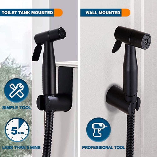 Handheld Bidet Sprayer for Toilet Bidet Sprayer with Adjustable Water Pressure Control for Feminine Wash, Stainless Steel Brushed Nickel Cloth Diaper