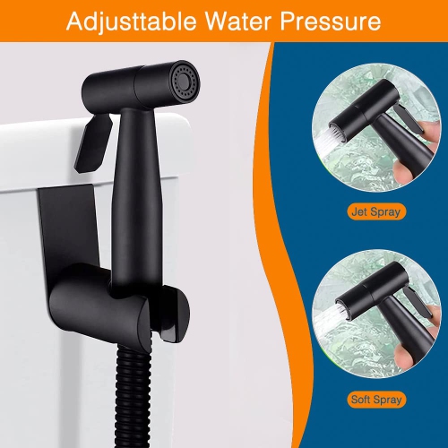 Handheld Bidet Sprayer for Toilet Bidet Sprayer with Adjustable Water Pressure Control for Feminine Wash, Stainless Steel Brushed Nickel Cloth Diaper