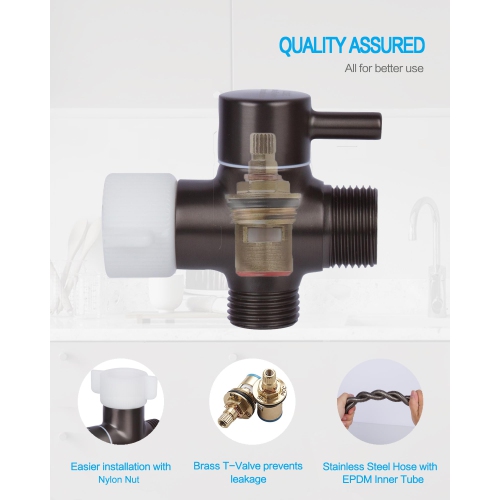 Handheld Bidet Sprayer for Toilet Bidet Sprayer with Adjustable Water Pressure Control for Feminine Wash, Stainless Steel Brushed Nickel Cloth Diaper