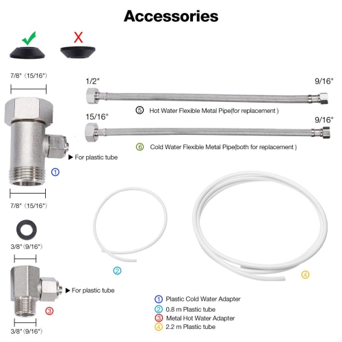 Hot and Cold Water Bidet toilet bidet- Self Cleaning -Dual Nozzle - Non-Electric Mechanical Bidet Toilet Attachment - Adjustable Water Pressure and
