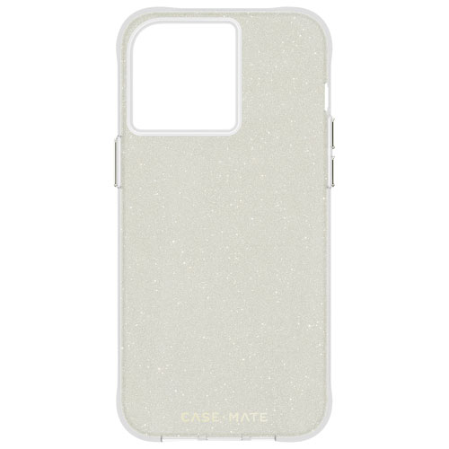 Case-Mate Sheer Crystal Fitted Hard Shell Case for iPhone 15 Pro Max - Clear/Gold