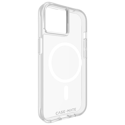 Case-Mate Tough Clear Fitted Hard Shell Case with MagSafe for iPhone 16e/15/14/13 - Clear