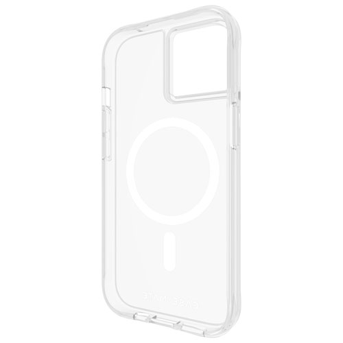Case-Mate Tough Clear Fitted Hard Shell Case with MagSafe for iPhone 16e/15/14/13 - Clear