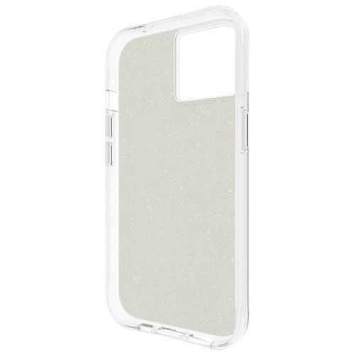 Case-Mate Sheer Crystal Fitted Hard Shell Case for iPhone 16e/15/14/13 - Clear/Gold