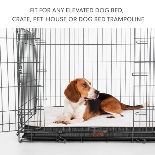 Large Dog Bed for Large Dogs - Orthopedic Big Dog Beds with Removable Washable Cover, Egg Crate Foam Pet Bed Mat, Suitable for Dogs Up to 75 lbs, Grey