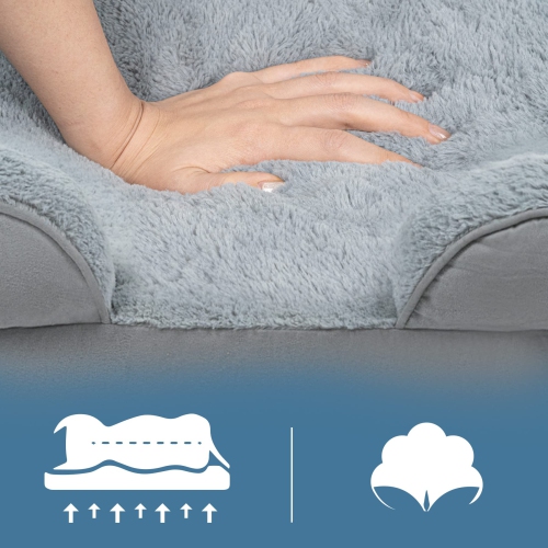 Orthopedic Dog Bed 106x80x20CM,Ergonomic Dog Sofa,Two Pads Removable,Cover with Non-Slip and Machine Washable