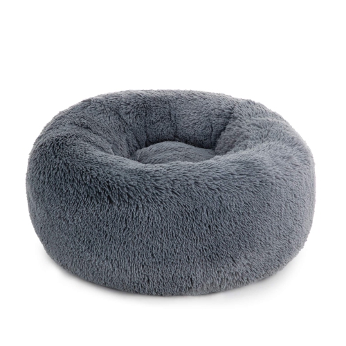 Small Dog Bed Washable - Self Calming Dog Beds - 23 inches Fluffy Donut Cuddler for Small Deep Sleep Cat up to 25lbs - Anti-Anxiety Indoor Round Dog