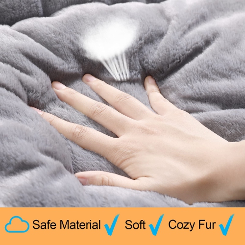 Dog Beds Crate Pad for Intermediate Dogs Fit Metal Dog Crates,Ultra Soft Dog Crate Bed Washable & Anti-Slip Kennel Pad for Dogs Cozy Sleeping