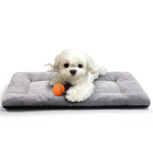 Dog Beds Crate Pad for Extra Small Dogs Fit Metal Dog Crates,Ultra Soft Dog Crate Bed Washable & Anti-Slip Kennel Pad for Dogs Cozy Sleeping Mat,Gray