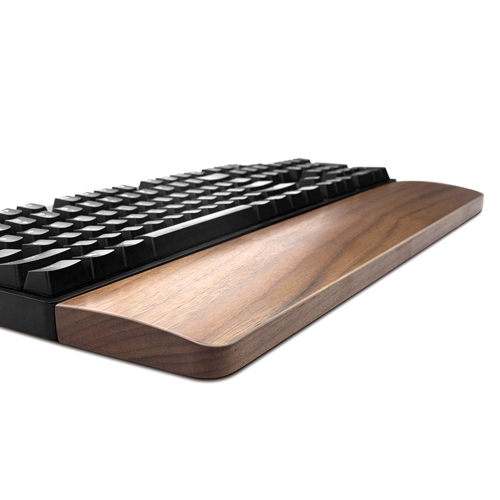 Walnut Wooden Keyboard Wrist Rest Vaydeer Ergonomic Gaming Desk Tenkeyless 87 Key Wrist Pad Support for Computer，Laptop Easy Typing Pain Relief