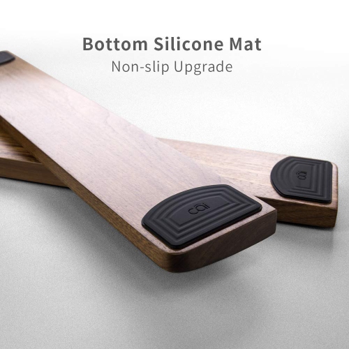 Walnut Wooden Keyboard Wrist Rest Vaydeer Ergonomic Gaming Desk Tenkeyless 87 Key Wrist Pad Support for Computer，Laptop Easy Typing Pain Relief