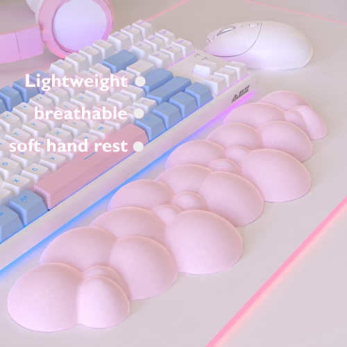 Gaming Keyboard Wrist Rest Pad,Memory Foam Keyboard Palm Rest, Ergonomic Hand Rest,Wrist Rest for Computer Keyboard,Laptop,Mac,Lightweight for Easy