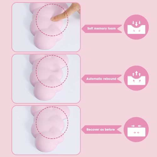 Gaming Keyboard Wrist Rest Pad,Memory Foam Keyboard Palm Rest, Ergonomic Hand Rest,Wrist Rest for Computer Keyboard,Laptop,Mac,Lightweight for Easy