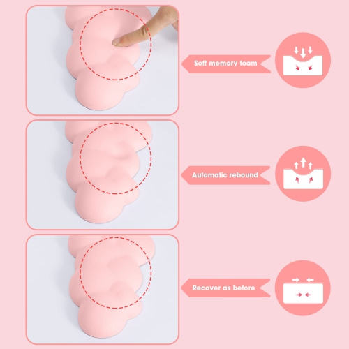 Gaming Keyboard Wrist Rest Pad,Memory Foam Keyboard Palm Rest, Ergonomic Hand Rest,Wrist Rest for Computer Keyboard,Laptop,Mac,Lightweight for Easy