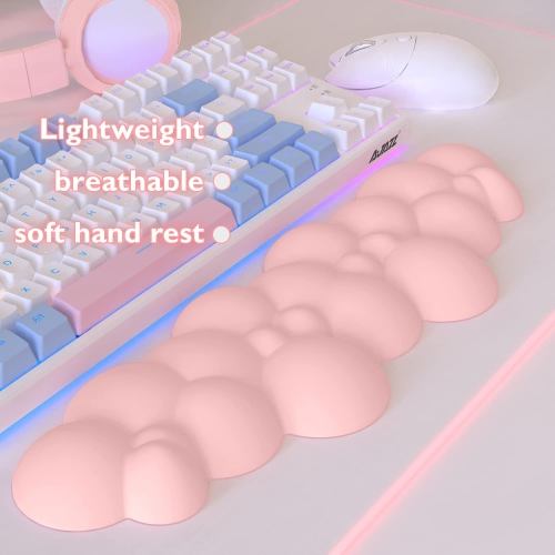 Gaming Keyboard Wrist Rest Pad,Memory Foam Keyboard Palm Rest, Ergonomic Hand Rest,Wrist Rest for Computer Keyboard,Laptop,Mac,Lightweight for Easy