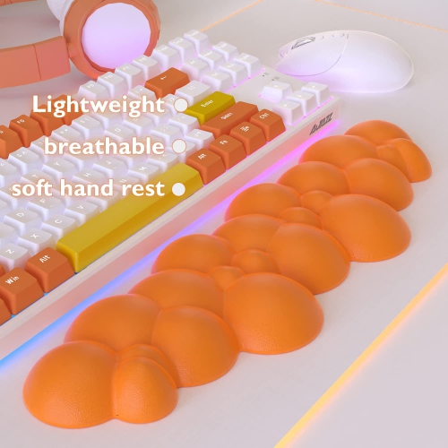 Gaming Keyboard Wrist Rest Pad,Memory Foam Keyboard Palm Rest, Ergonomic Hand Rest,Wrist Rest for Computer Keyboard,Laptop,Mac,Lightweight for Easy