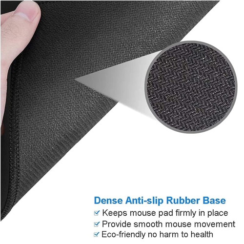 Mouse Pad, Non-Slip Rubber Base Mousepad with Stitched Edge, Gaming Round Mouse Pads, Waterproof Office Mouse Pad, Small Size 7.87 x 7.87 Inch, Blue