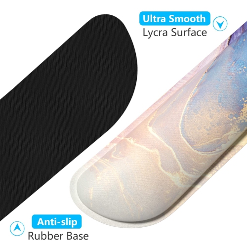 Enlarge Keyboard Wrist Rest Pad,Memory Foam Set Wrist Cushion Support for Easy Typing & Pain Relief,Mouse Wrist Pad, Anti-Slip Wrist Support for