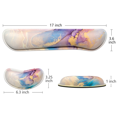 Enlarge Keyboard Wrist Rest Pad,Memory Foam Set Wrist Cushion Support for Easy Typing & Pain Relief,Mouse Wrist Pad, Anti-Slip Wrist Support for