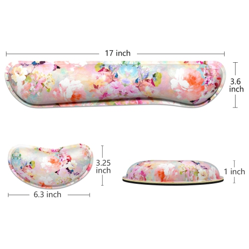 Enlarge Keyboard Wrist Rest Pad,Memory Foam Set Wrist Cushion Support for Easy Typing & Pain Relief,Mouse Wrist Pad, Anti-Slip Wrist Support for