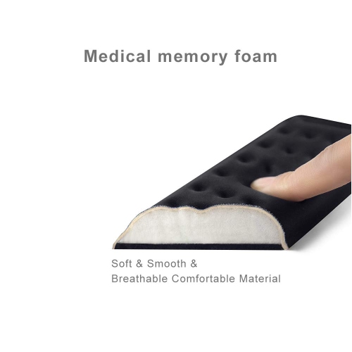 Keyboard Wrist Rest Gaming Tenkeyless Memory Foam Hand Palm Rest Wrist Rest Support for Office, Computer, Laptop, Mac Typing and Wrist Pain Relief